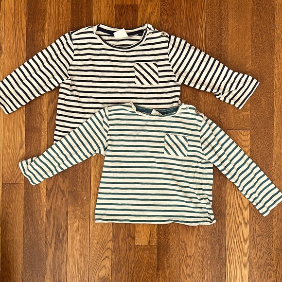 Zara lot of 2 striped shirts (2-3 years) - Picture 1 of 6